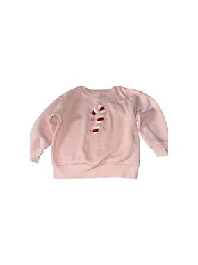Cat & Jack Pink Candy Cane Sweatshirt